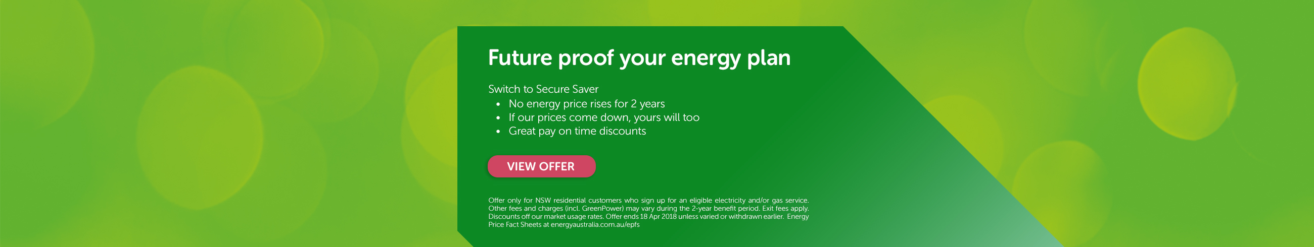 Future proof your energy plan - Switch to Secure Saver