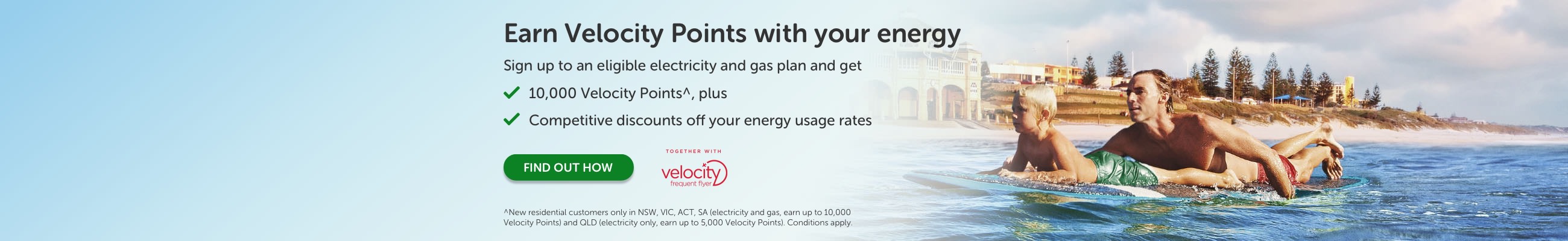 Earn Velocity points with your energy
