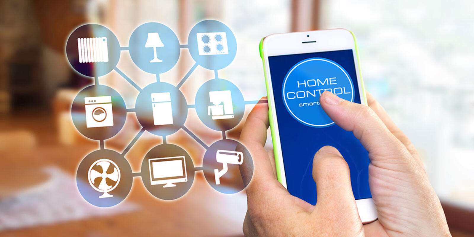 Smartphone controlling home appliances