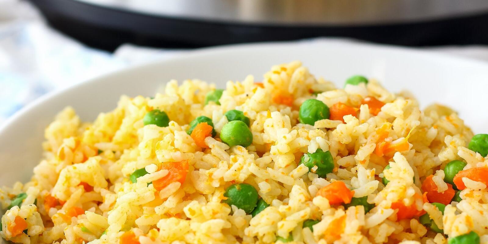 Electric pressure cooker or Instapot with fried rice
