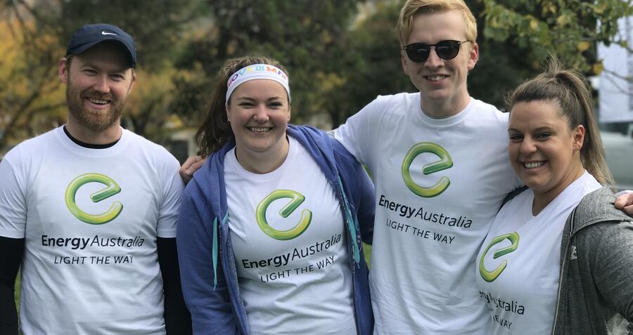 Happy EnergyAustralia team members