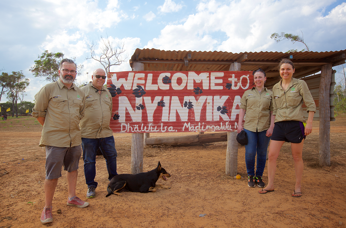 EnergyAustralia employees at Nyinyikay