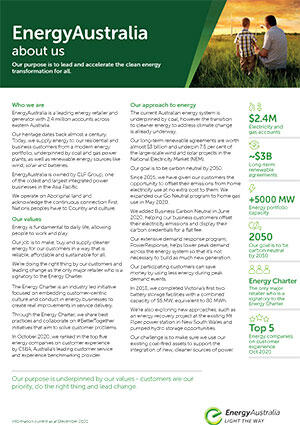 Fact Sheet Thumb - EnergyAustralia