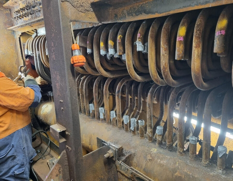 Inspections and repairs to unit one at Yallourn power station in Victoria