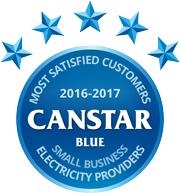 Canstar Blue - Most satisfied customers 2016 - 2017 - Small Business Electricity Providers