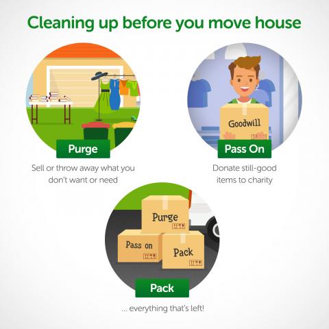 Cleaning up before you move house infographic